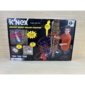Knex Rocket Boost Roller Coaster Building Set 3.9 Ft Tall W/ Manuals